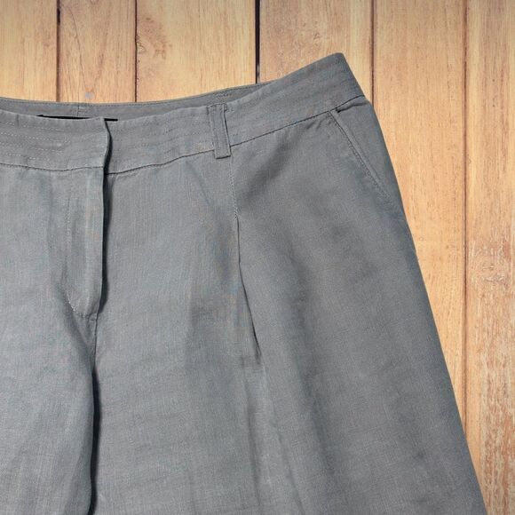 Layfayette 148 Womens Linen Shorts Size 6 Tan Comfy Lightweight Sustainable - Picture 3 of 12